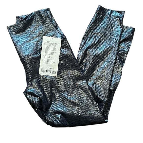 Lululemon align rib hr 25” shine size 6 $128 nwt - Picture 1 of 7